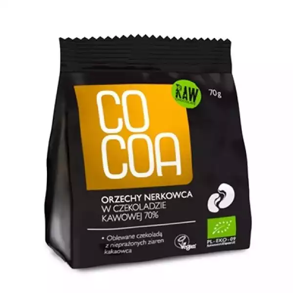Orzechy Nerkowca W Surowej Czekoladzie Kawowej 70% 70G - Bio