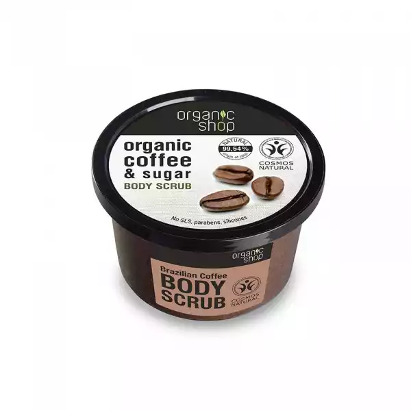 Organic Coffee & Sugar Body Scrub Peeling Do Ciała Na Bazie Oleju Z Kawy I Naturalnego Cukru 250