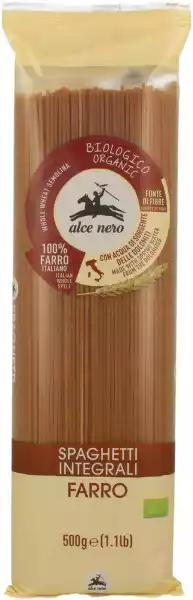 Alce Nero − Makaron Orkiszowy Razowy Spaghetti Bio − 500 G
