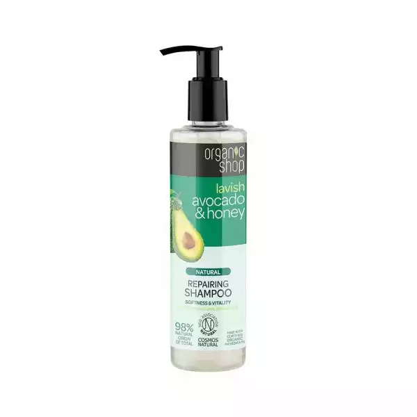 Natural Repairing Shampoo Naturalny Regenerujący Szampon Do Włosów Avocado & Honey 280Ml