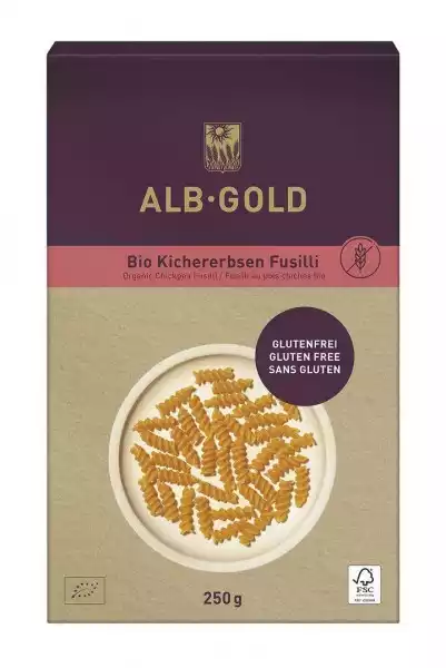 Makaron (Z Ciecierzycy) Świderki Bezglutenowy Bio 250 G - Alb-Gold