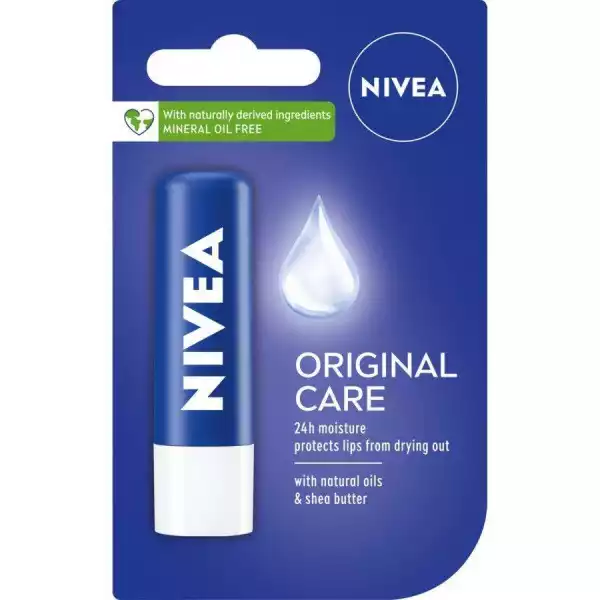 Nivea − Caring Lip Balm, Pielęgnująca Pomadka Do Ust Orginal Care − 4.8 G