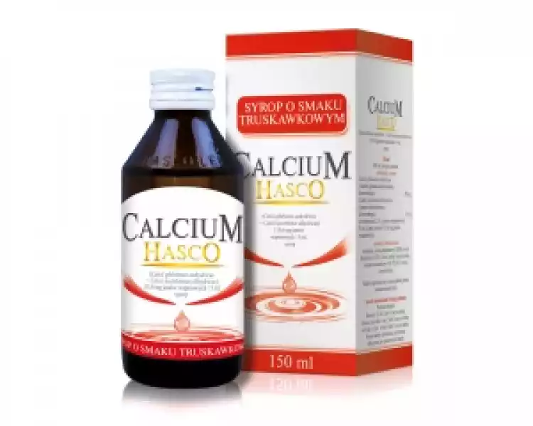 Calcium Hasco Syrop O Smaku Truskawkowym 150Ml