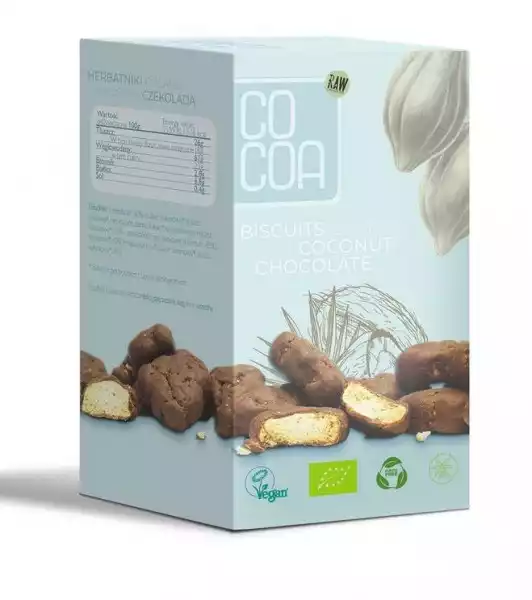 Herbatniki Mini W Czekoladzie Kokosowej Bio 80 G - Cocoa