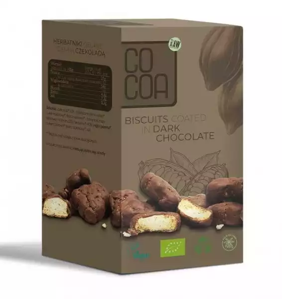 Herbatniki Mini W Ciemnej Czekoladzie Bio 80 G - Cocoa