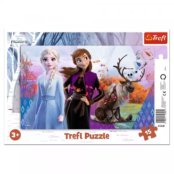 Puzzle 15 Ramkowe Magiczny Świat Anny I Elsy Frozen 2 31348 -