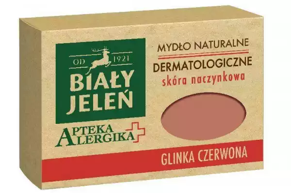 Apteka Alergika Mydło Naturalne Dermatologiczne Do Skóry Naczynkowej Glinka Czerwona 125G
