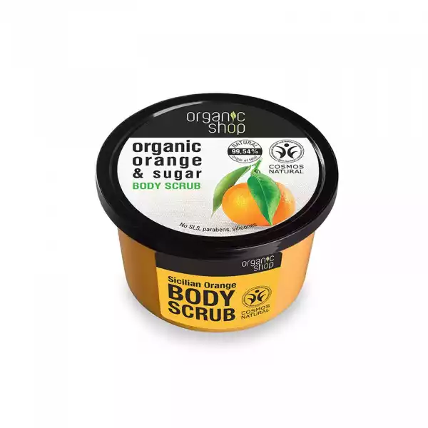 Organic Orange & Sugar Body Scrub Peeling Do Ciała O Zapachu Sycylijskiej Pomarańczy 250Ml