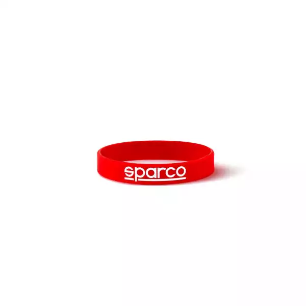 Opaska Silikonowa Logo Sparco Czerwona