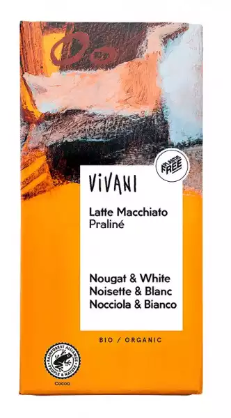 Czekolada O Smaku Latte Macchiato Bio 100 G - Vivani