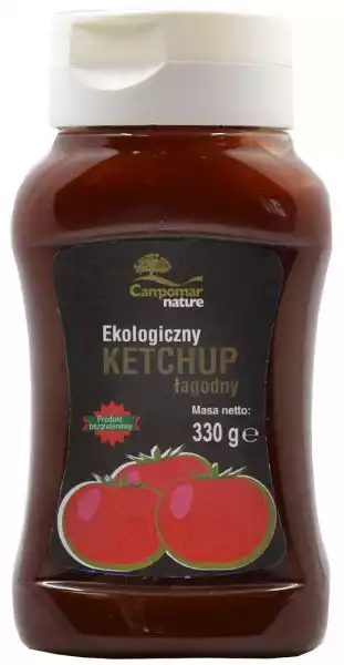 Ketchup Łagodny Bezglutenowy Bio 330 G - Campomar Nature