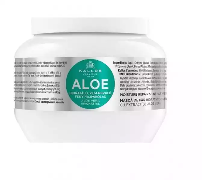 Aloe Moisture Repair Shine Hair Mask With Aloe Vera Extract Regenerująca Maska Dodająca Blasku Z