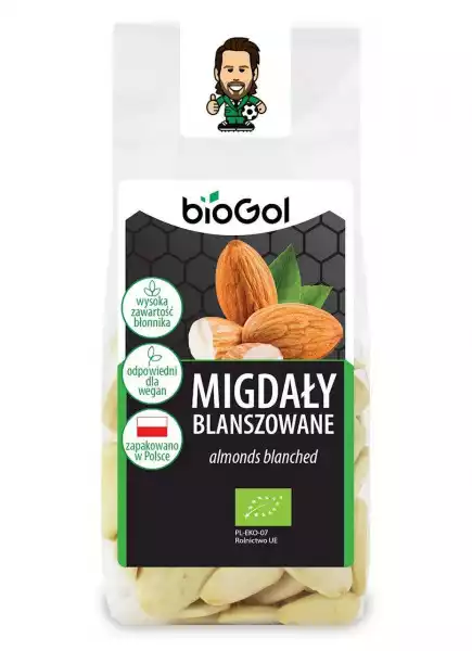 Migdały Blanszowane Bio 100 G - Biogol