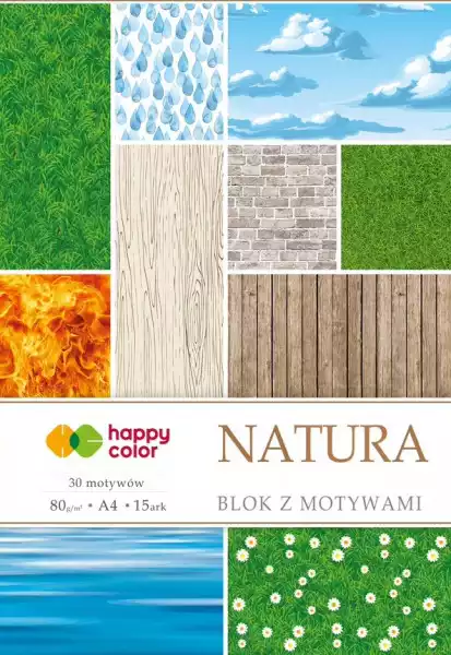 Blok Z Motywami A4 Natura Happy Color 15 Kartek Dla Kreatywnych