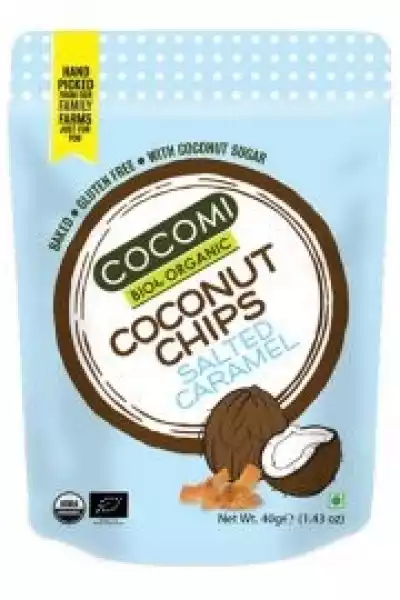 Chipsy Kokosowe O Smaku Karmelowym Z Solą Prażone Bezglutenowe