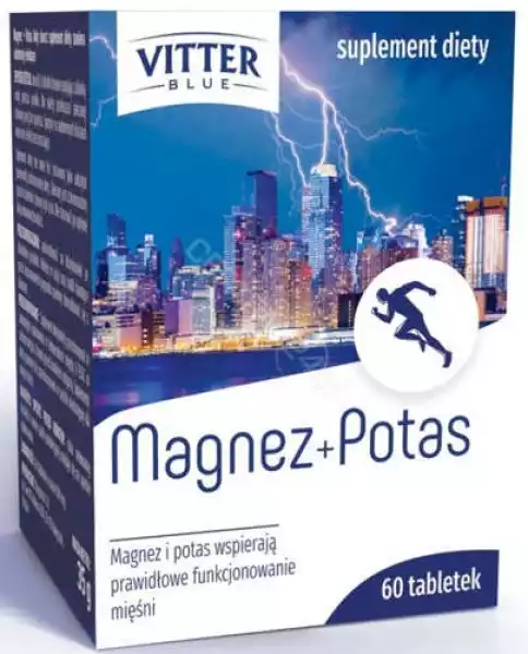 Vitter Blue Magnez + Potas X 60 Tabletek