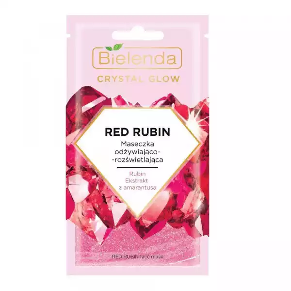 Crystal Glow Red Rubin Maseczka Odżywiająco-Rozświetlająca 8G