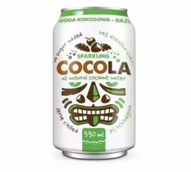 Diet Food − Sparkling Cocola, Woda Kokosowa Gazowana − 330 Ml 