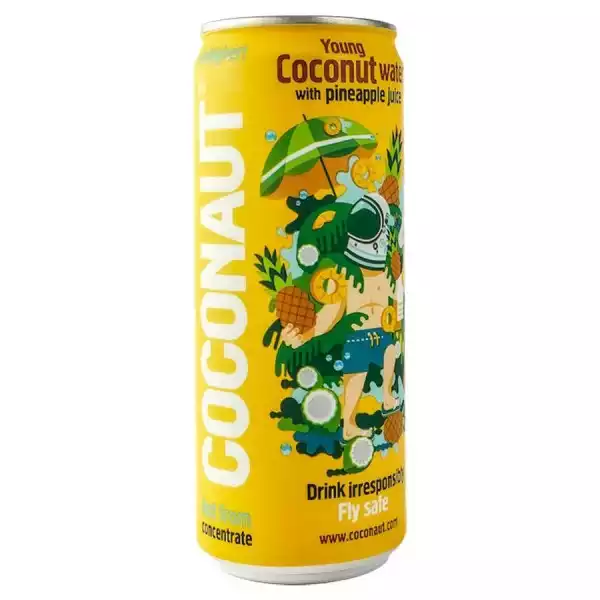 Woda Kokosowa Z Młodego Kokosa Z Sokiem Ananasowym Nfc Coconaut, 320Ml