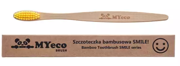 Szczoteczka Do Zębów Bambusowa Żółta Miękka - Myecobrush
