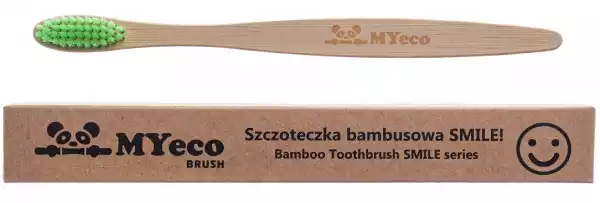 Szczoteczka Do Zębów Bambusowa Zielona Miękka - Myecobrush