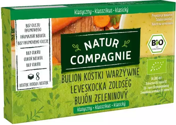 Bulion - Kostki Warzywne Bez Dodatku Cukrów Bio 84 G - Natur Compagnie