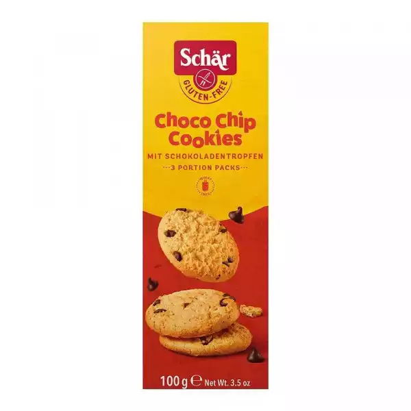 Schar − Choco Chip Cookie, Ciastka Z Czekoladą Bezgl. − 100 G