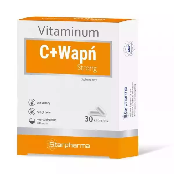 Starpharma Vitaminum C + Wapń Strong 30 Kapsułek