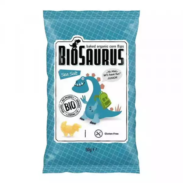 Biosaurus − Chrupki Kukurydziane Dinozaury Z Solą Morską Bezgl. Bio − 50 G