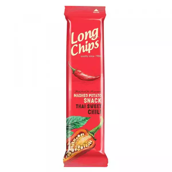 Long Chips − Chipsy Ziemniaczane O Smaku Słodkiej Papryki Chili − 75 G