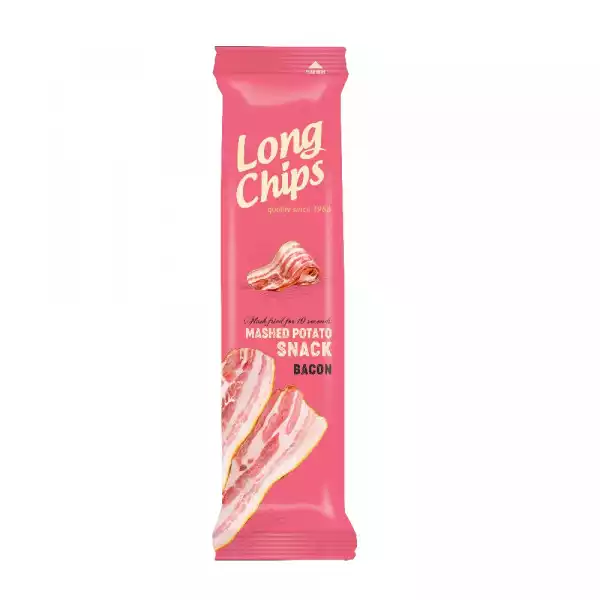 Long Chips − Chipsy Ziemniaczane O Smaku Bekonu − 75 G