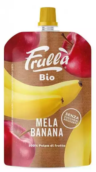 Przecier Owocowy Jabłko - Banan Bez Dodatku Cukrów Bio 100 G - Natura Nuova