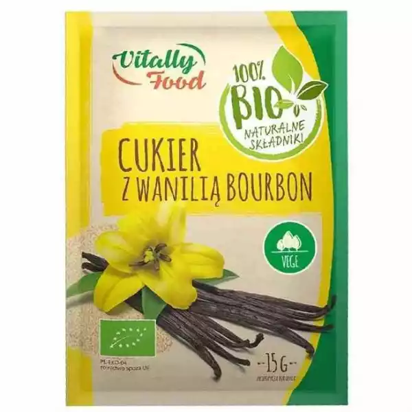 Cukier Z Wanilia Burbon Vitally Food Bio, 15G