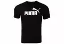 Puma Koszulka Męska T-Shirt Ess Logo Tee Black Xl