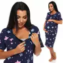 Bawełniana Koszula Do Karmienia Porodu Ciążowa