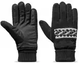 Rękawiczki Zimowe Ciepłe Grube Ocieplane Czarne