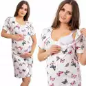 Koszula Nocna Piżama Ciążowa Porodu Karmienia Xxl