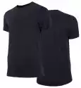 4F T-Shirt Koszulka Bawełniana Męska Tsm352 Czarna