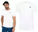 4F T-Shirt Koszulka Męska Bawełniana Biała L