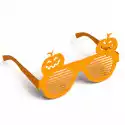 Okulary Papierowe Halloween Pomarańczowe Dynie X6