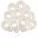 Balony 33Cm Perłowe, Mega Białe Na Ślub .... 25Szt