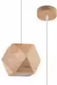 Lampa Wisząca Drewniana Geometryczna Zwis 1P Woody