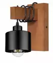 Lampa/kinkiet Ścienny Typ:018-K ,drewno, Loft,w...