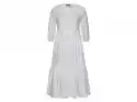 Esmara Sukienka Midi Damska Z Bawełny (44, Biały)