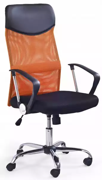 Pomarańczowy Fotel Biurowy Obrotowy Vire Halmar