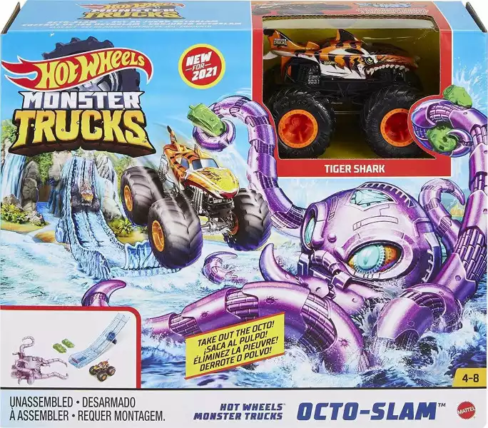Hot Wheels Monster Trucks Starcie Z Ośmiornicą