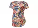 Esmara T-Shirt Ciążowy Z Marszczeniem Po Bokach (Xs (32/34), Kwiaty)