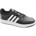 Czarno-Białe Sneakersy Męskie Adidas Hoops 3.0
