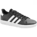 Czarno-Białe Sneakersy Młodzieżowe Adidas Grand Court 2.0 K