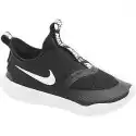 Wsuwane Czarne Sneakersy Dziecięce Nike Flex Runner Z Białym Logo